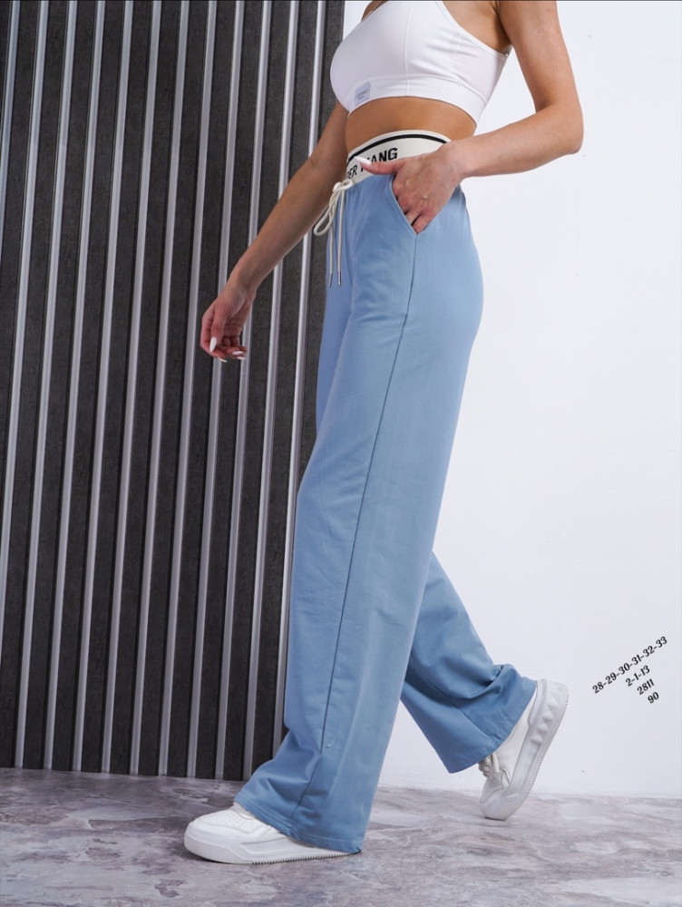 Женские брюки синие купить в Интернет-магазине Садовод База - цена 900 руб Садовод интернет-каталог